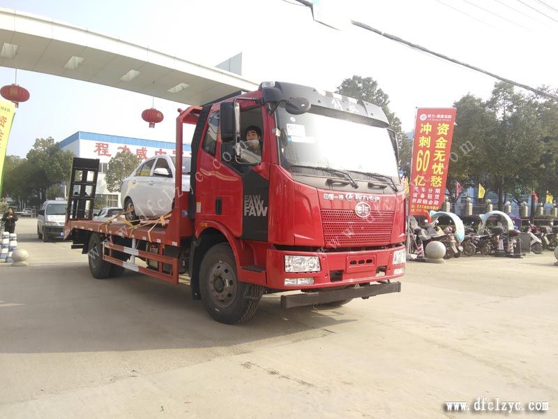 湖北程力解放J6單橋平板運輸車 湖北程力解放J6單橋平板運輸車